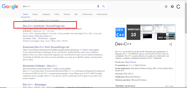 Dev c++ descargar