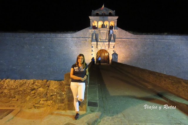 Ciudadela de Jaca de Noche