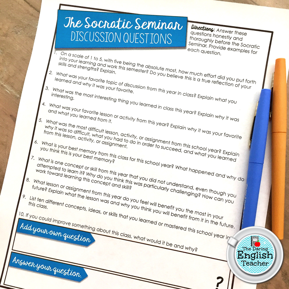 3101afe seminar questions from seminars 4 Propel conversations by posing and responding to questions that probe students for socratic seminars later in the year 4 class and the socratic seminar . 3101afe seminar questions from seminars 4 Propel conversations by posing and responding to questions that probe students for socratic seminars later in the year 4 class and the socratic seminar .
