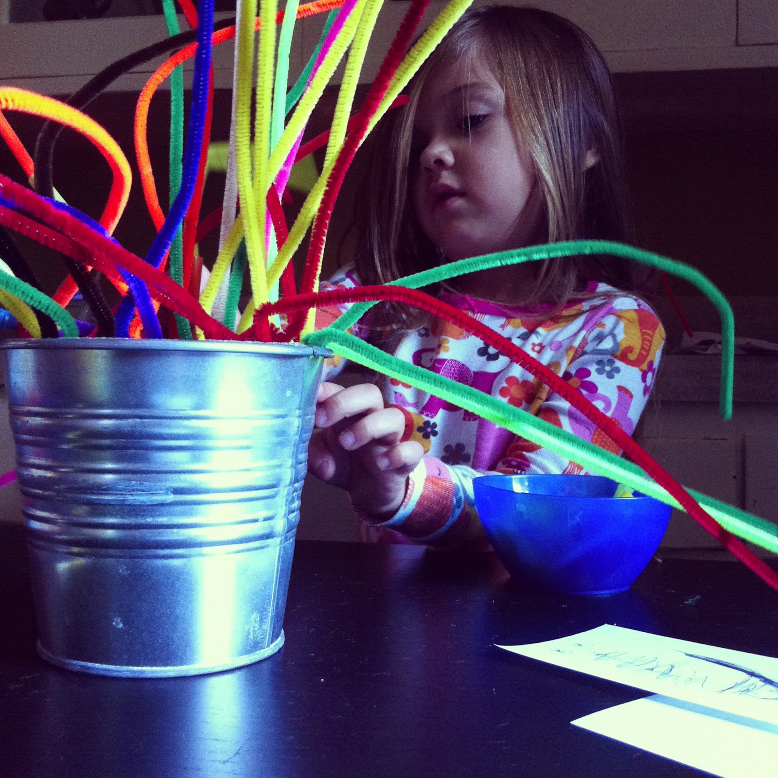 A Childhood List 150) Pipe Cleaner Sculpture