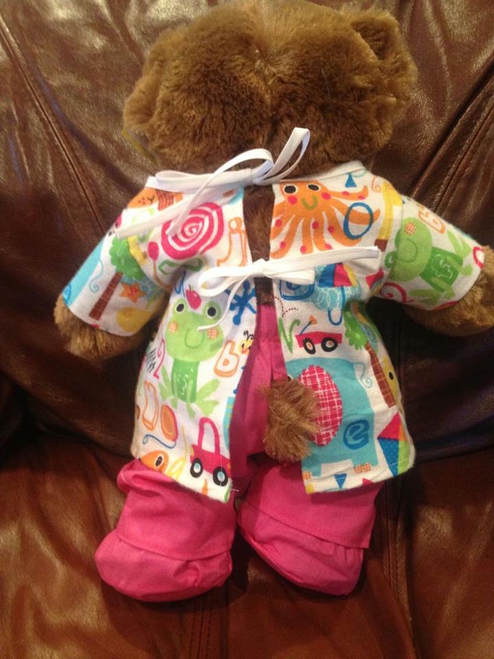 Create Kids Couture 12th Day of Christmas Bear Hospital Gown and