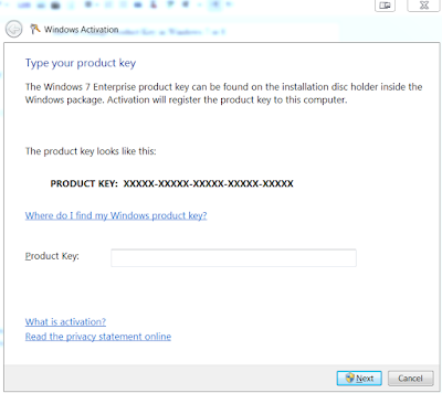 slui.exe 3 change product key activation