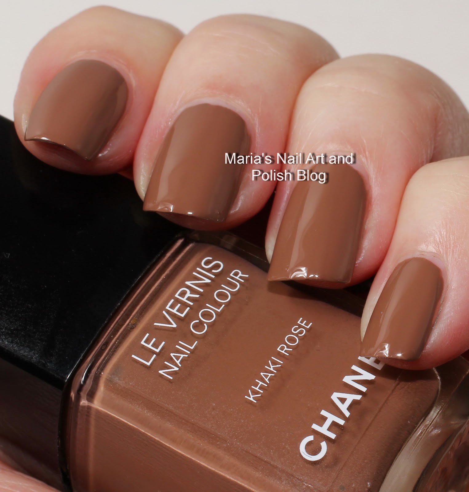 Marias Nail Art and Polish Blog Chanel Khaki Rose Les Khakis FNO