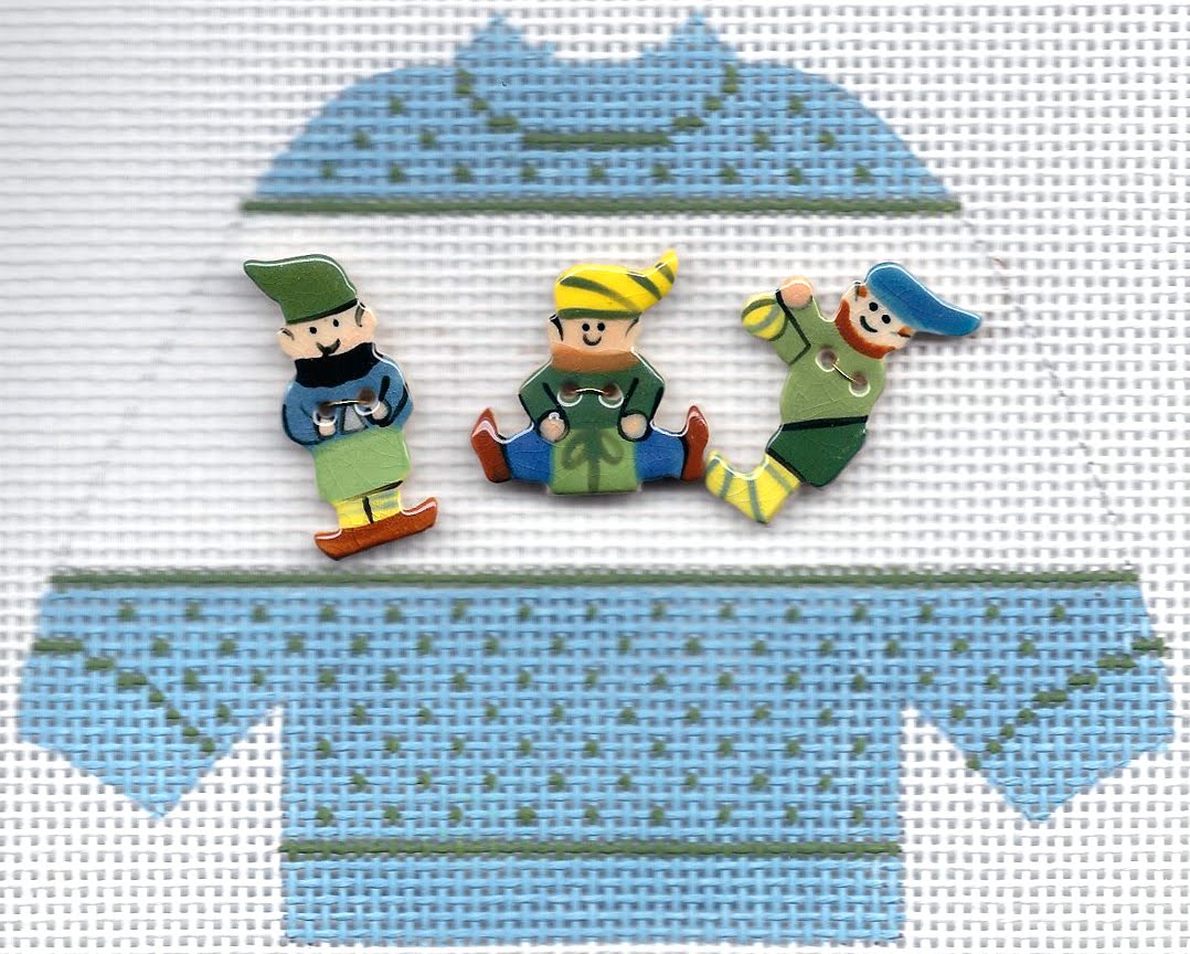 Rittenhouse Needlepoint StitchIts Button Sweaters