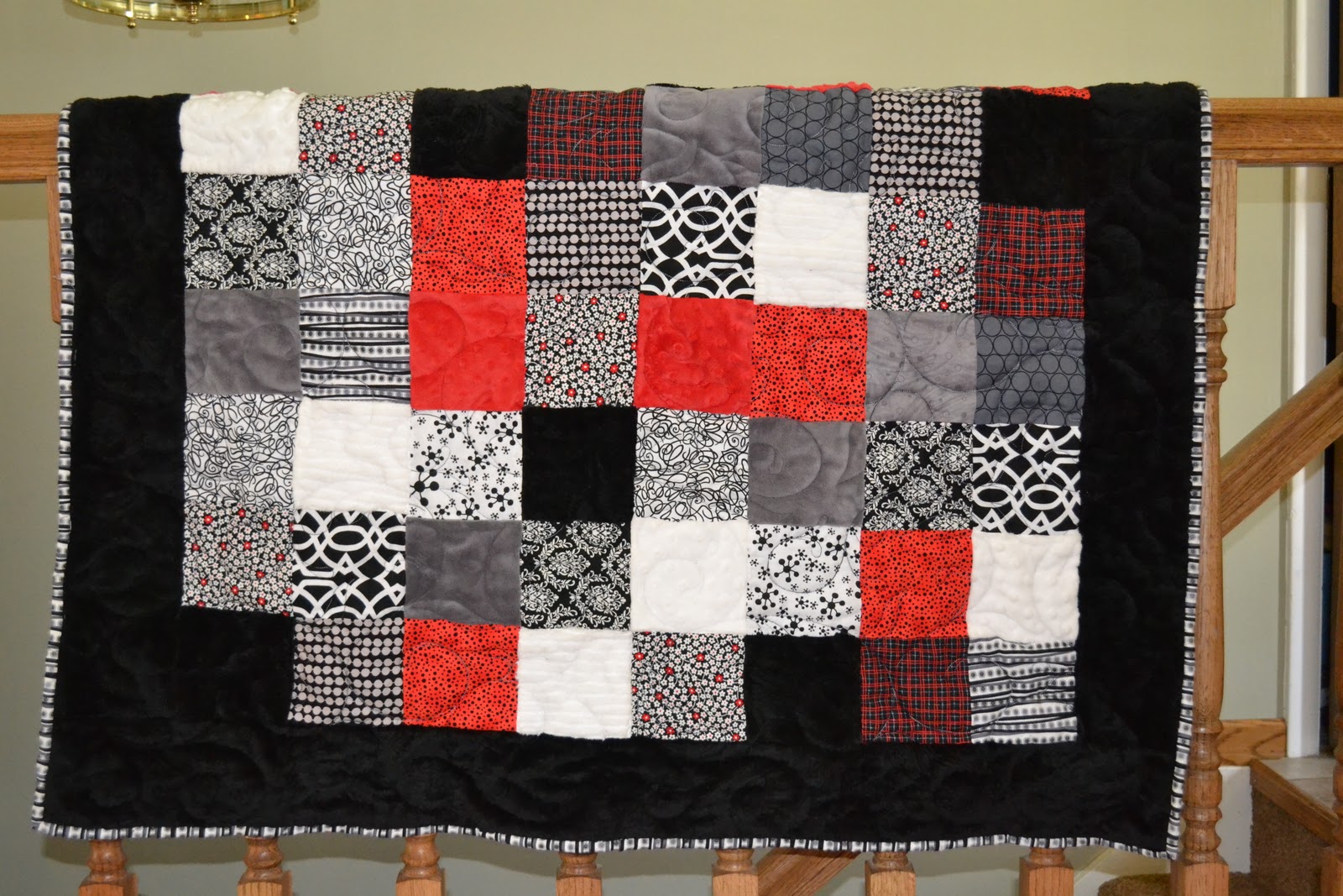 something brought you here: Scrappy Minky Quilt - (Free Pattern!)