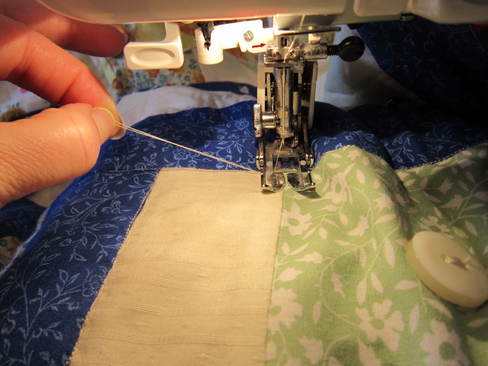 Missy's Homemaking Adventures How to pull your bobbin thread through