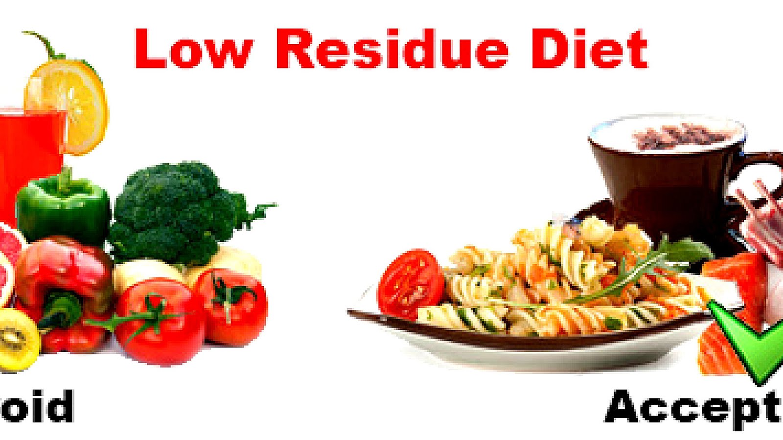 Low Residue Diet List