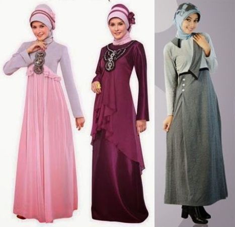 15 Model Baju  Gamis  Muslimah Modern