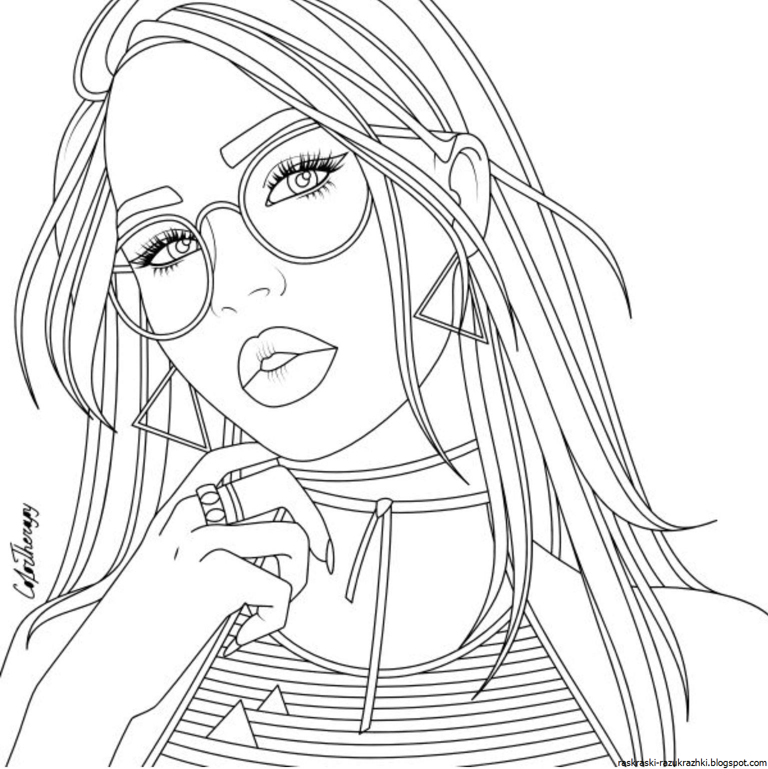 Раскраски Для Девочек 18 Лет Очень Красивые