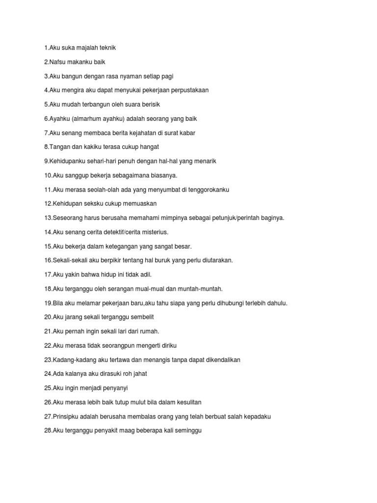 tes mmpi wood scribd indo tes mmpi wood scribd indo