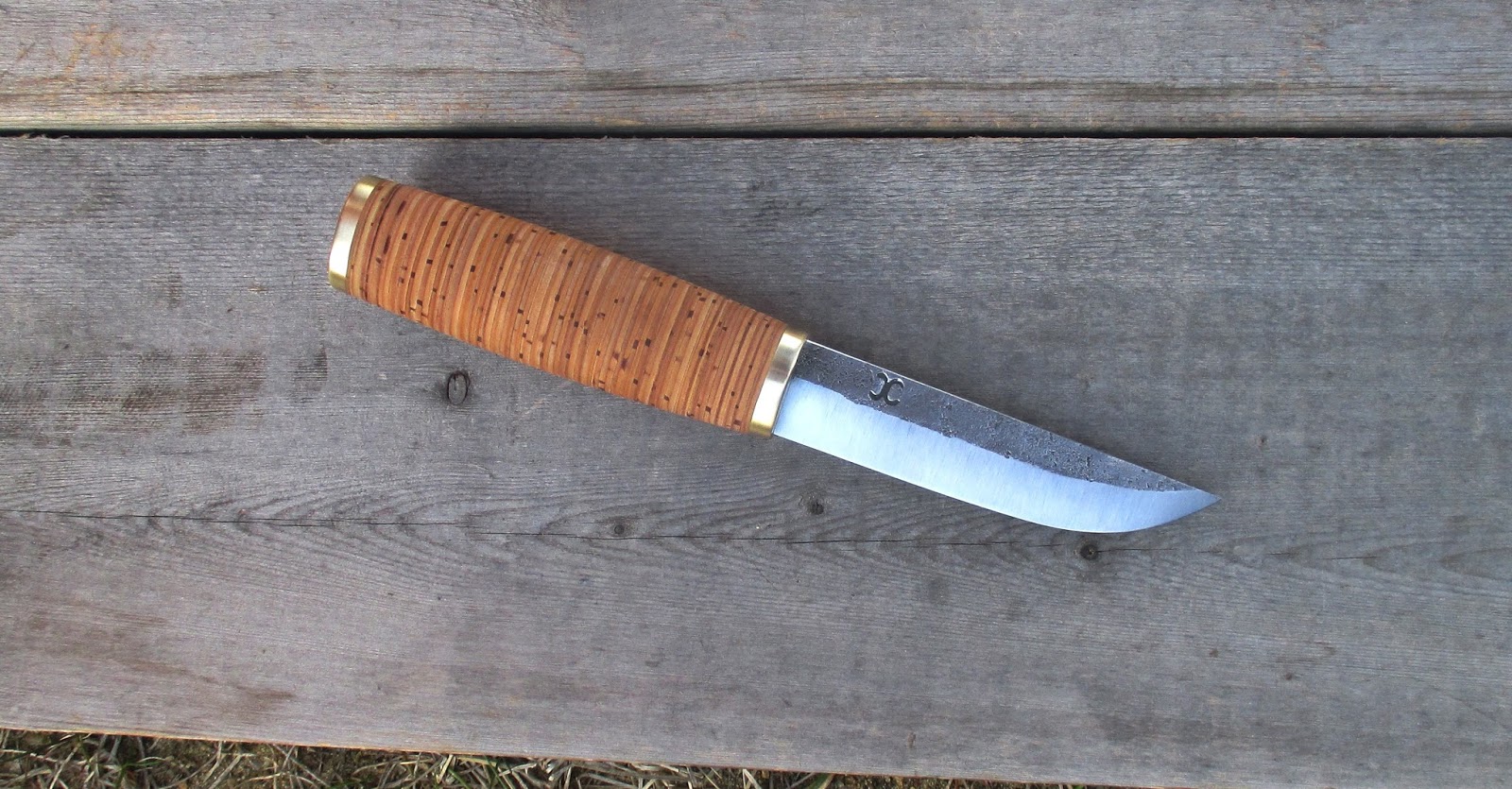 Life in the north Birch bark puukko sale. ( SOLD! )