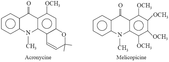 acronycine and melicopicine