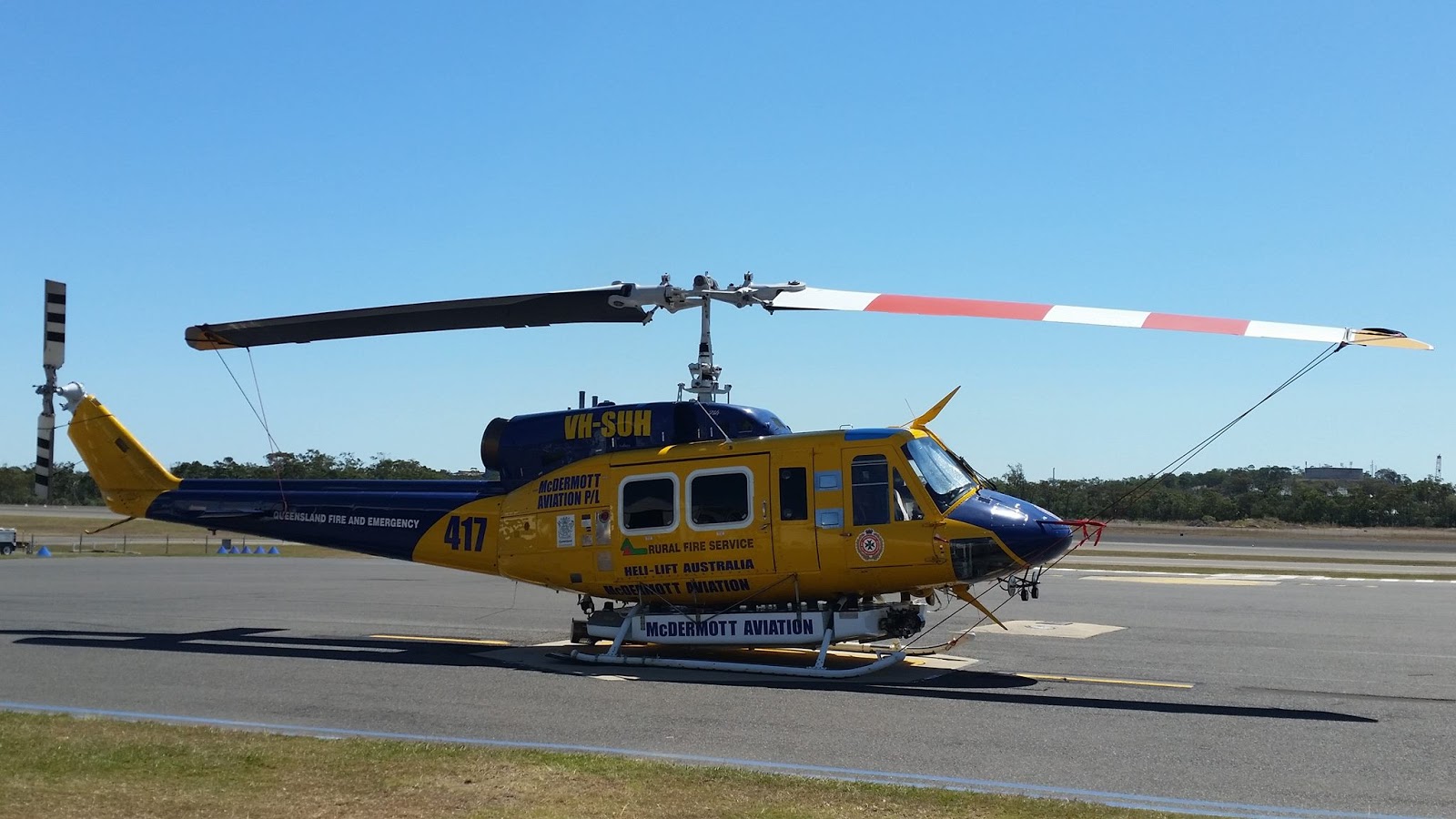 Central Queensland Plane Spotting McDermott Aviation Bell 214B1