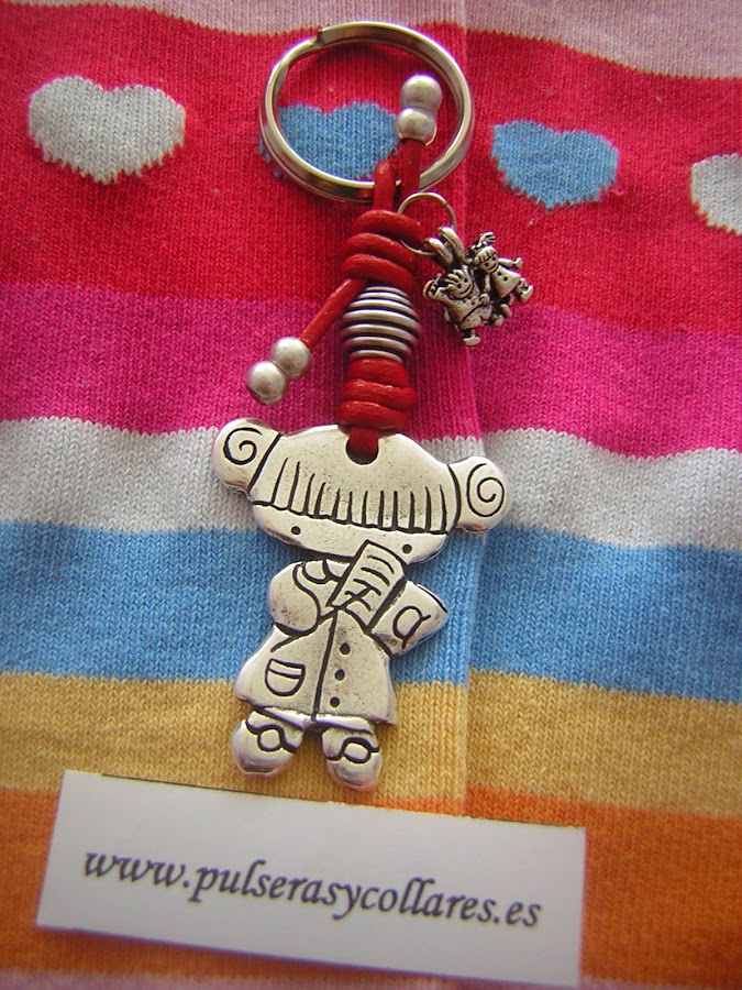 llavero profesora niños