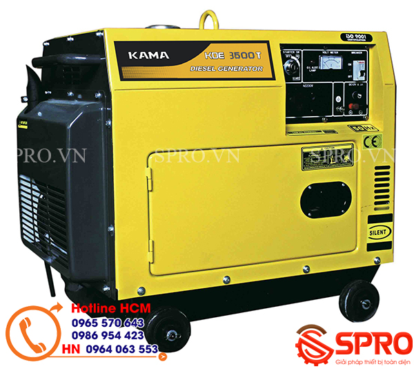 Máy phát điện gia đình chạy dầu KAMA 2.8KVA KDE3500T