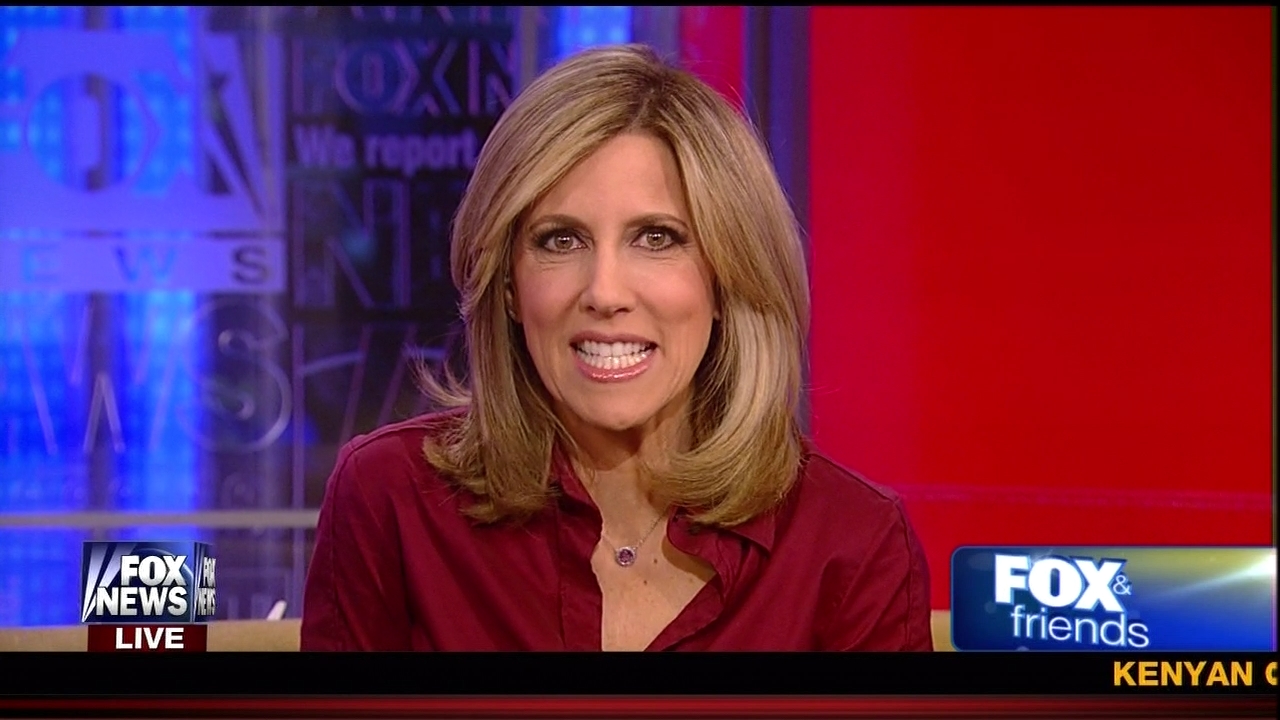 Ladies in Satin Blouses: Alisyn Camerota - maroon blouse
