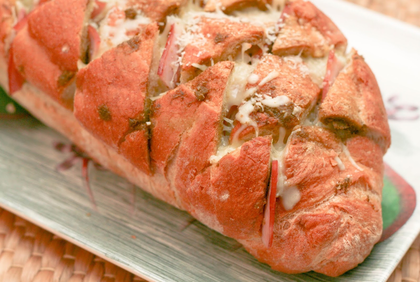 Ham, Pesto and Italian Cheese Stuffed Bread Coconut & Lime