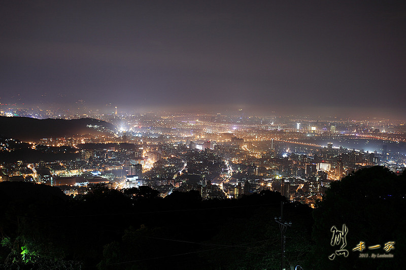 陽明山夜景|文化大學後山夜景