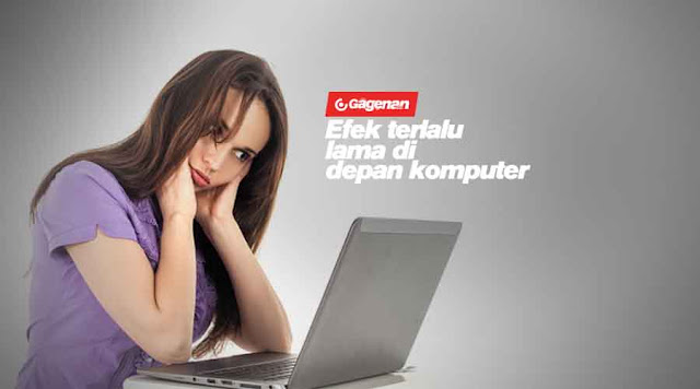 Inilah Efek, Akibat Terlalu Lama Didepan Komputer Yang Membahayakan Kesehatan