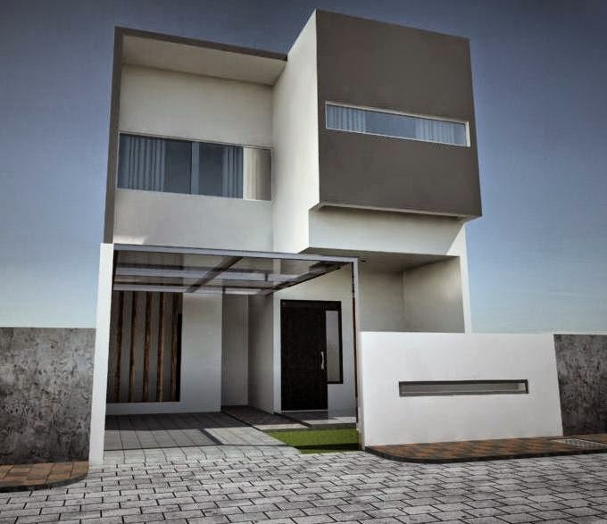 Desain rumah minimalis 2 lantai di lahan sempit model rumah unik