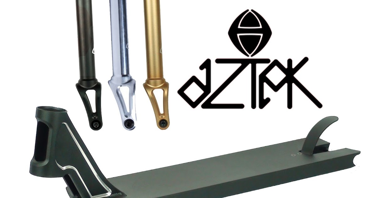 Vermin Scooter Shop AZTEK FOUNTAIN DECKS & ANTHEM FORKS!