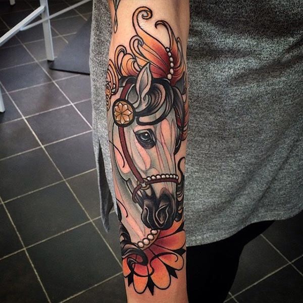 horse tattoo art horse tattoo art