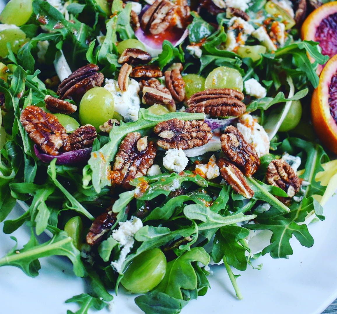 Endive Arugula Salad with and Blood Orange Vinaigrette
