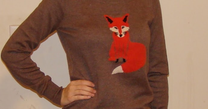 old navy fox sweater