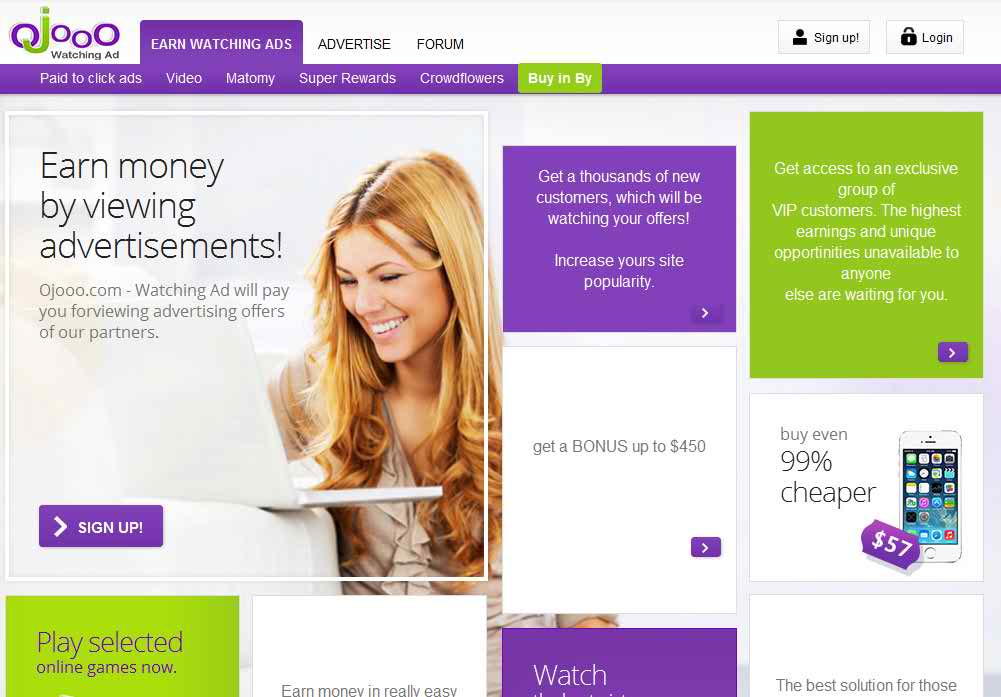 Watch ads for money. Clicksense. Total ads. Neobux logo. View ad.