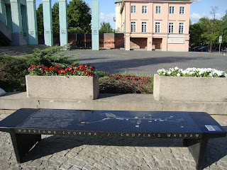 Chopin Music Bench in Warsaw, 2012 Photo by Maja Trochimczyk