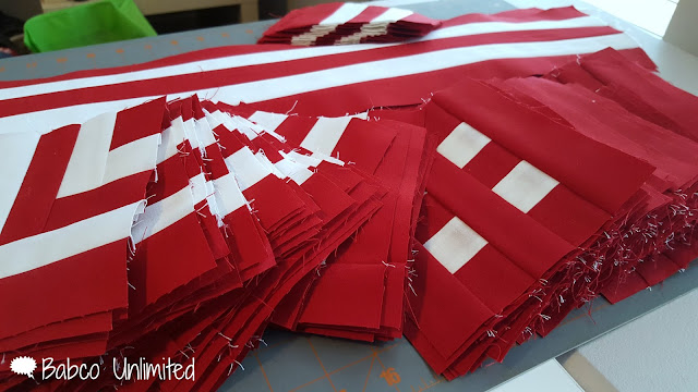 BabcoUnlimited.blogspot.com - Red & White Quilt, Modern Quilt, 2 color quilt