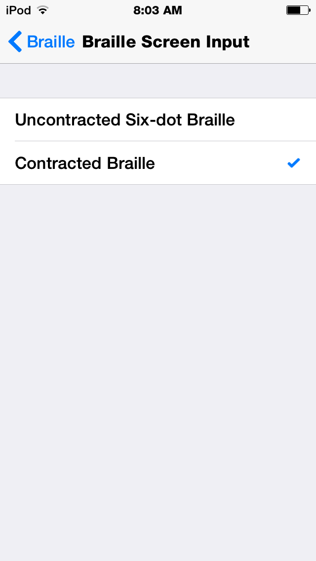 Assistive Technology Blog New in iOS 8 Builtin Braille Keyboard for