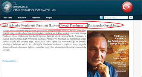 George Friedman - Stratfor - CIA - İbrahim Kalın George Friedman - Stratfor - CIA - İbrahim Kalın