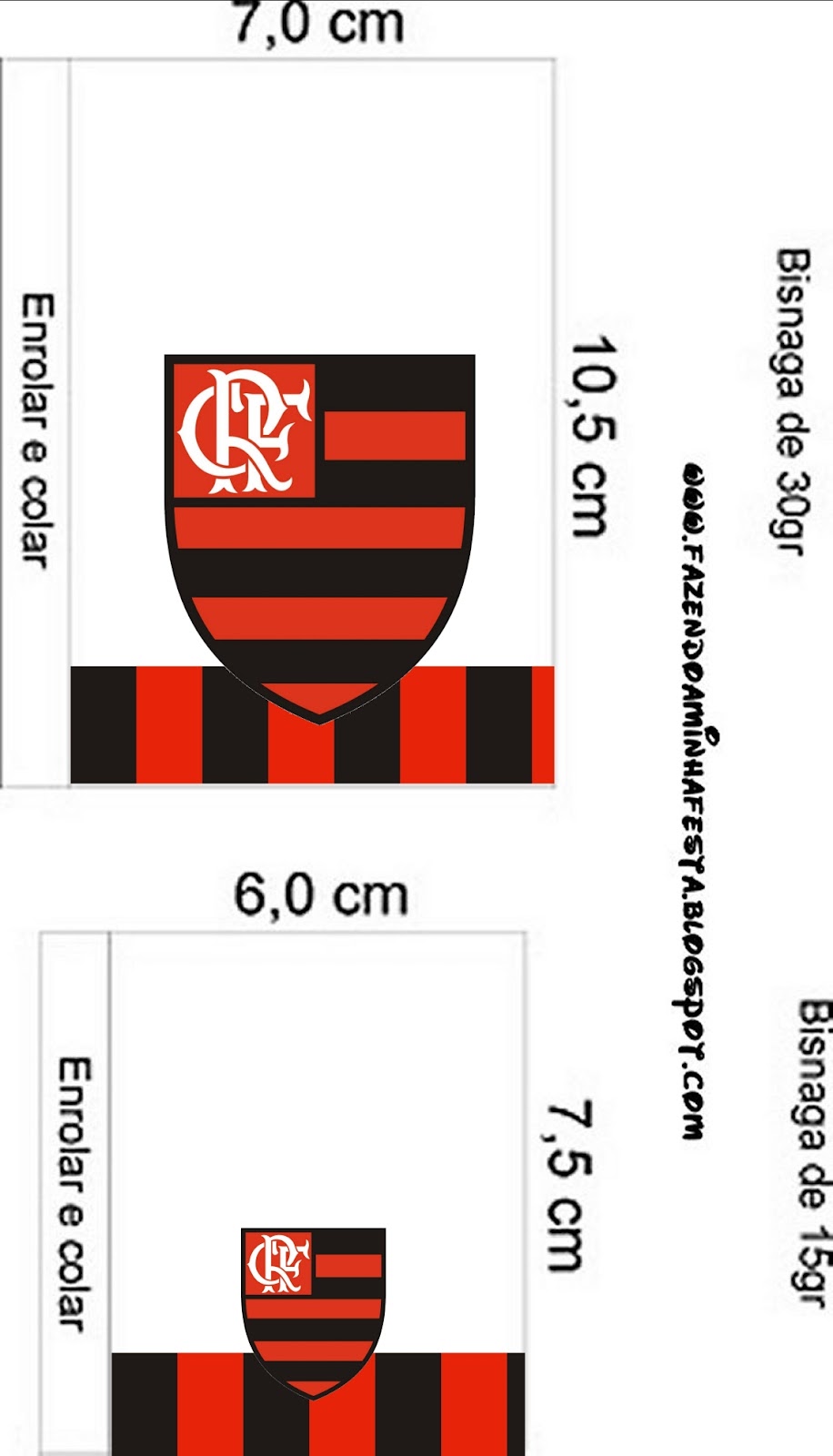 Flamengo - Kit Completo com molduras para convites 