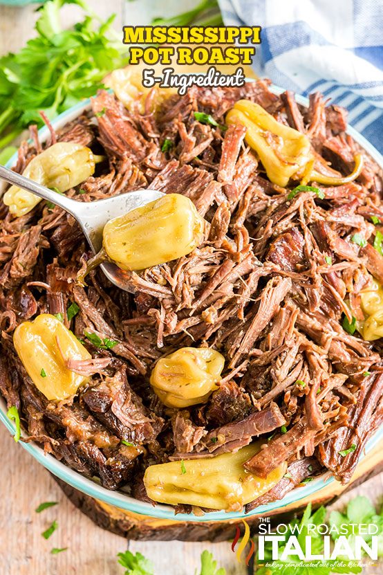 Mississippi Pot Roast with 5-ingredients