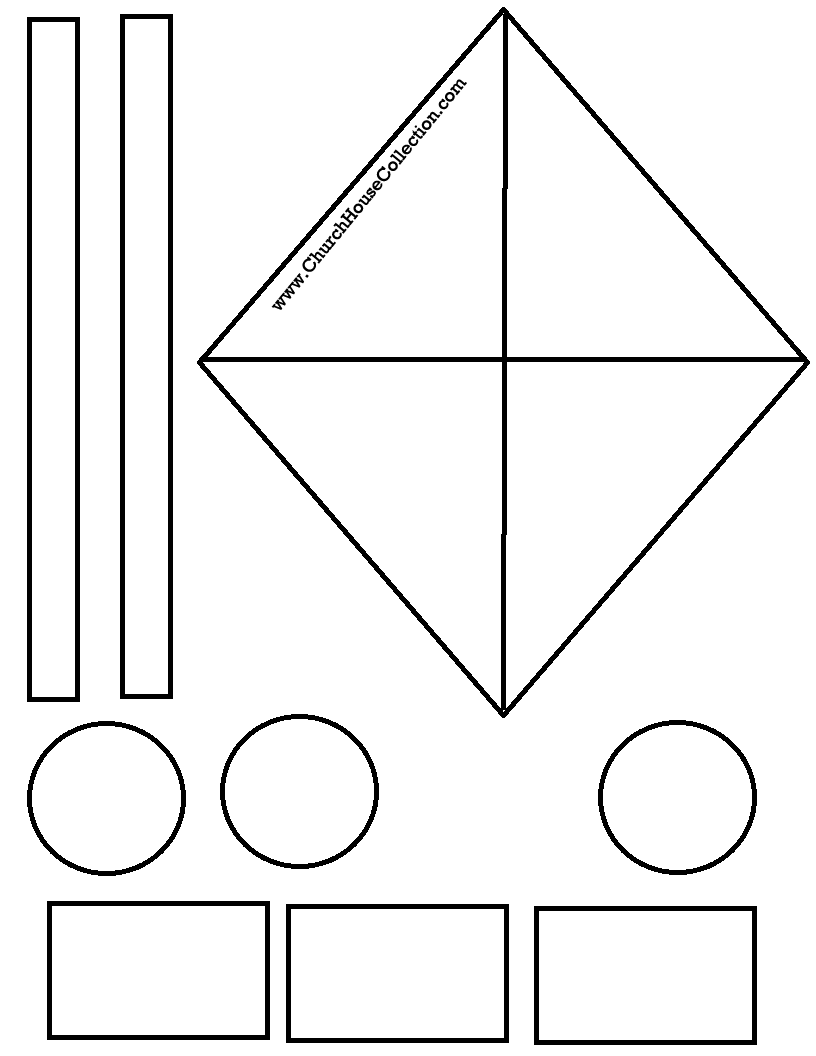 Church House Collection Blog Kite Cutout Craft For Sunday School Kids 