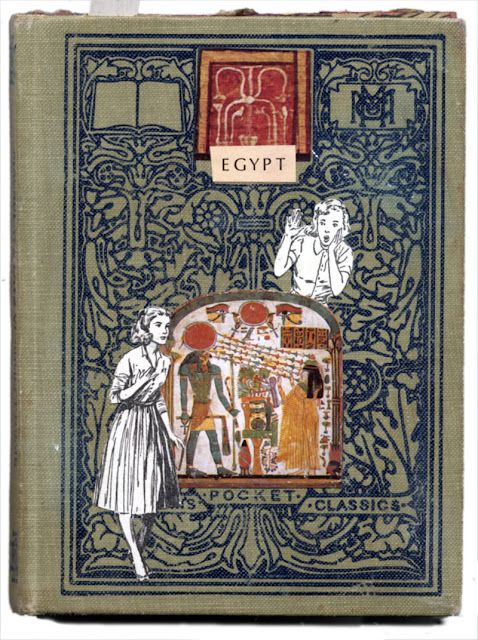 altered book about Nancy Drew in ancient Egypt