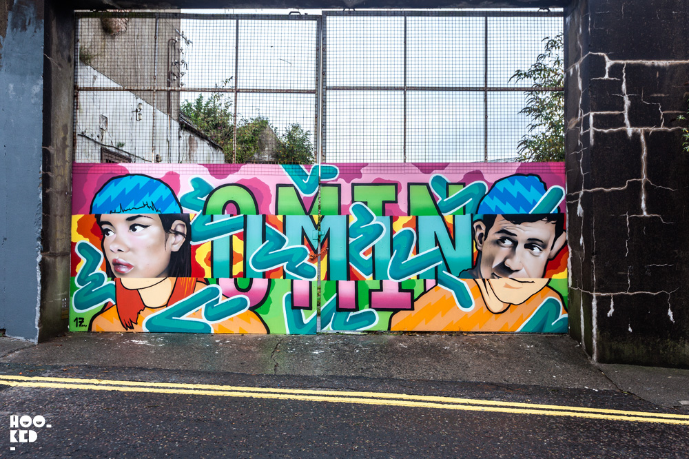 Street Art Mural in Waterford Ireland by artist Omin Street Art Mural in Waterford Ireland by artist Omin