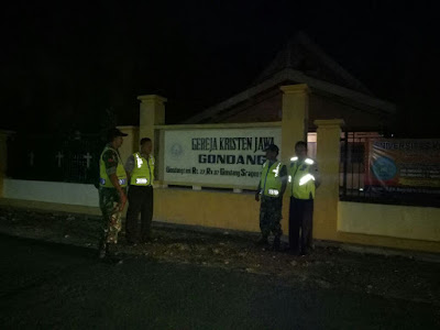 LIHAT KOMPAKNYA KORAMIL GONDANG BERSAMA POLSEK PATROLI BERSAMA