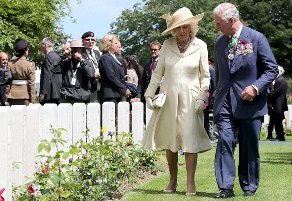 commemorations for the 75th anniversary of the D-Day landings in Bayeux. British Prime Minister Theresa May and Philip May