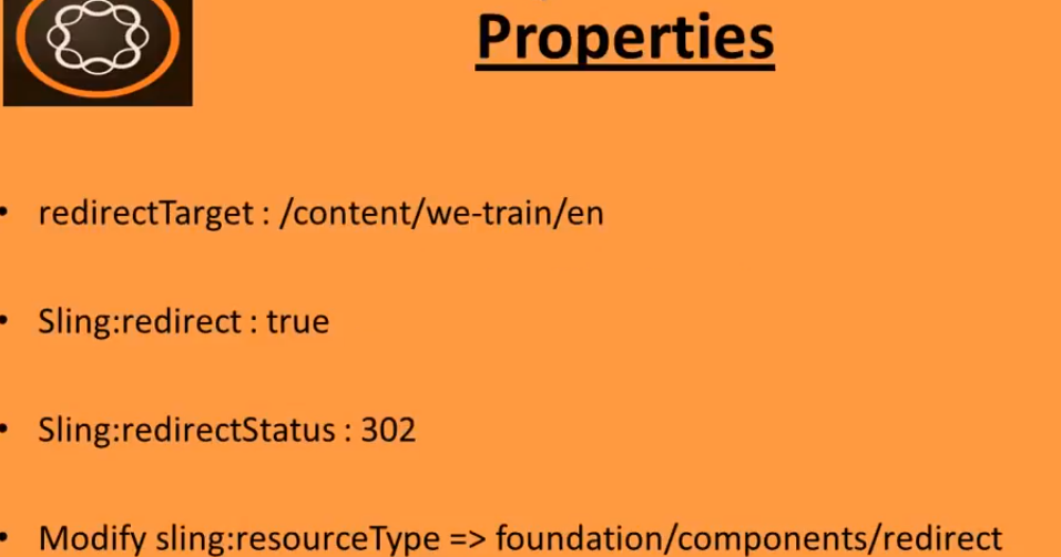 AEM CQ5 Introduction AEM Sling redirect