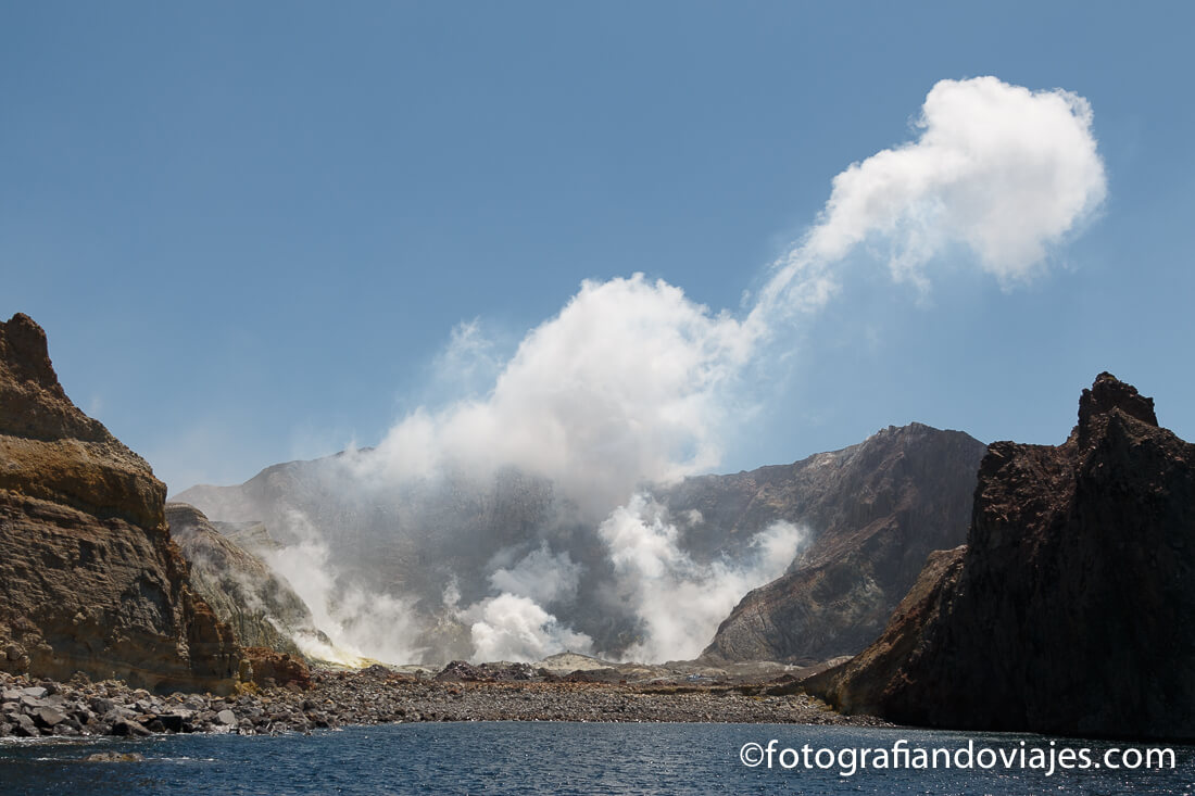 White Island White Island, isla Blanca o Whakaari en Nueva Zelanda