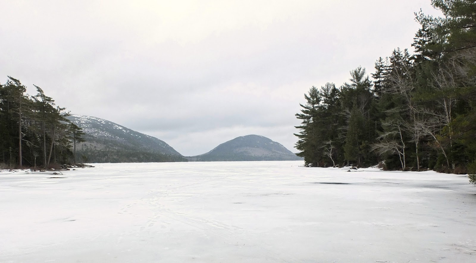 Hiking in Maine with Kelley 3/6/13 Eagle Lake
