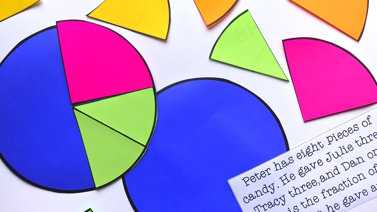 Using a Personal Pie Chart to Visualize Fractions {FREEBIE} - The
