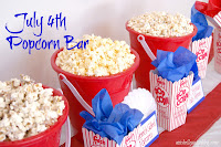 4th of July Popcorn Bar