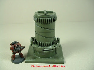 War game terrain industrial equipment for 25 to 28 mm scale miniature gaming.