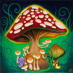 mushroom mushrooms magic painting drawings macmillan jennie psychedelic drawing paintings paint hippie american whimsical snail trippy artwork fineartamerica shrooms uploaded