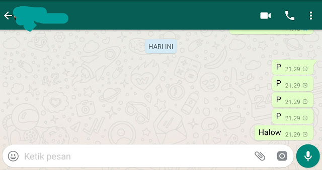 WhatsApp tidak bisa kirim pesan atau Error