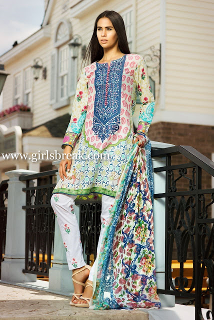 Zara Shahjahan Short Shirt with Printed Capri www.igvv.blogspot.com