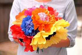 how to fold beautiful multi-color, realistic tissue paper flowers the super easy way